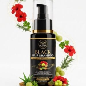 Dr. Grewal Premium Black Hair Shampoo (Advanced Herbal Darkening & Cleansing Formula)