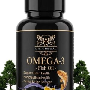 Dr. Grewal Premium Omega 3 Fish Oil (Purified High-Strength Formula)